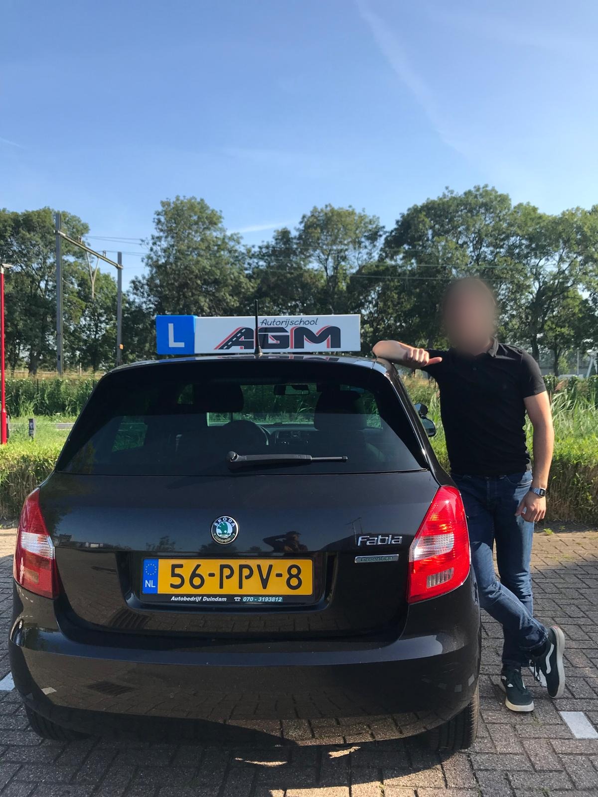 Geslaagde leerling bij Autorijschool AGM