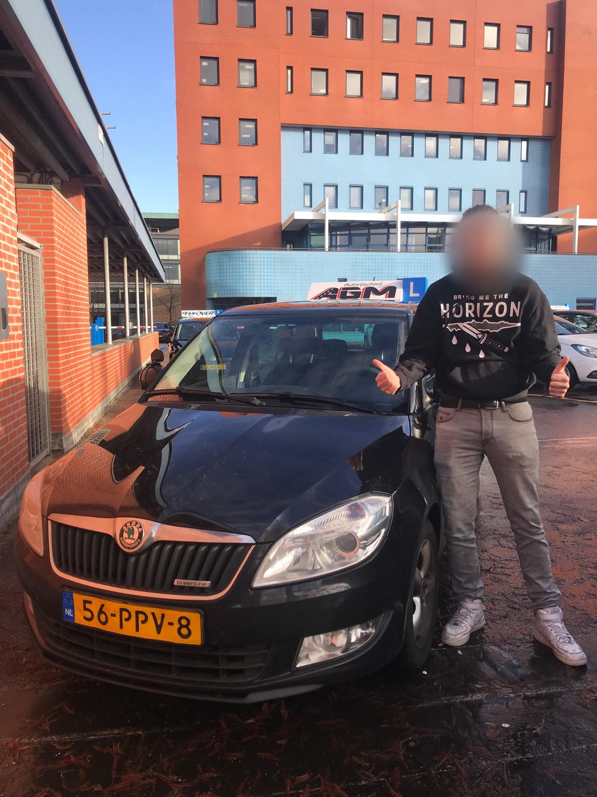 Geslaagde leerling bij Autorijschool AGM